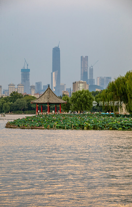 山东济南大明湖风景区景点景观