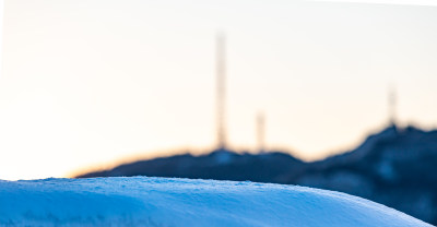 山东济南千佛山雪后日出景观