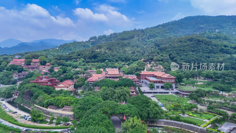 福建莆田南山广化寺释迦文佛塔航拍