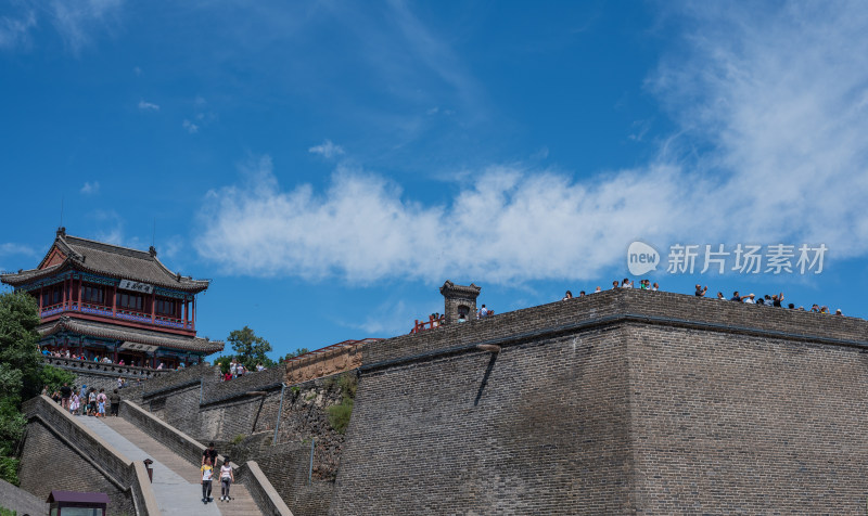 河北山海关老龙头明长城自然建筑景点景观