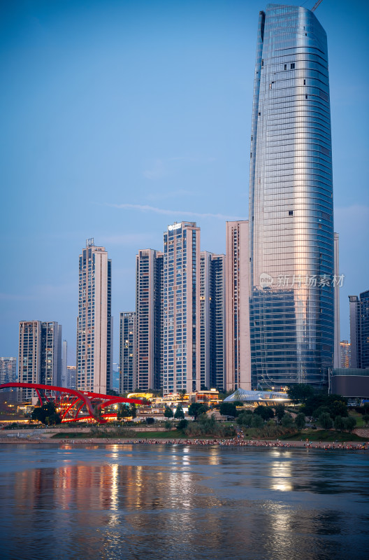 宜宾城市风景夜景江景