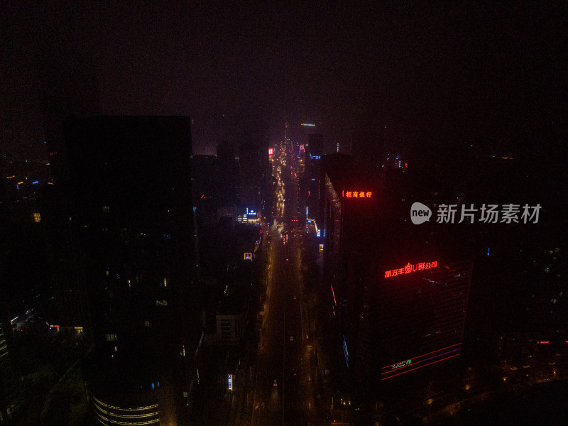 湖南长沙城市夜景灯光摄影图