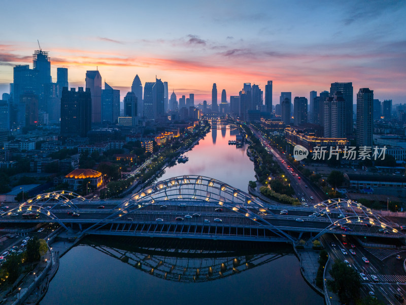 天津海河夜景