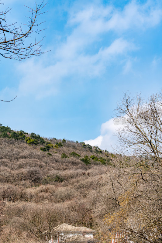 江苏镇江句容茅山风景区秋冬景观