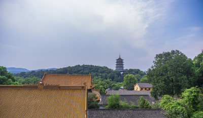 杭州西湖净慈寺建筑风景