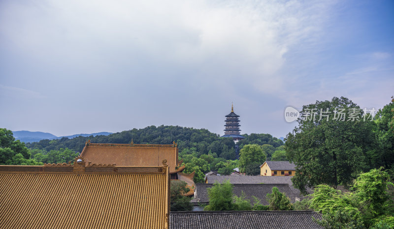 杭州西湖净慈寺建筑风景