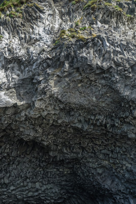 冰岛，维克黑沙滩Reynisfjara，玄武岩