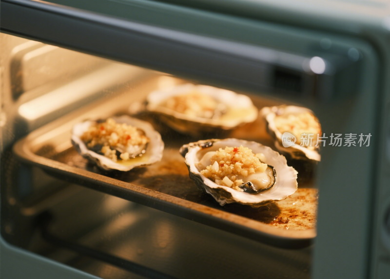 生蚝烤生蚝清蒸生蚝海鲜餐饮美食