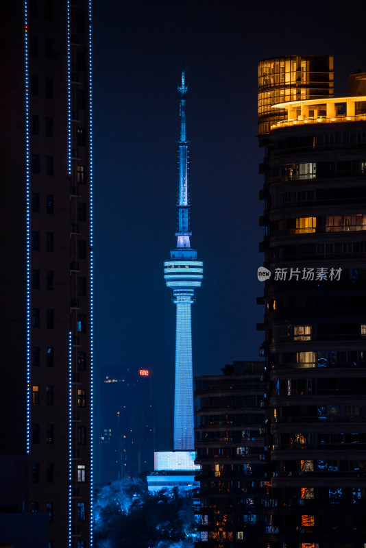 武汉龟山电视塔夜景