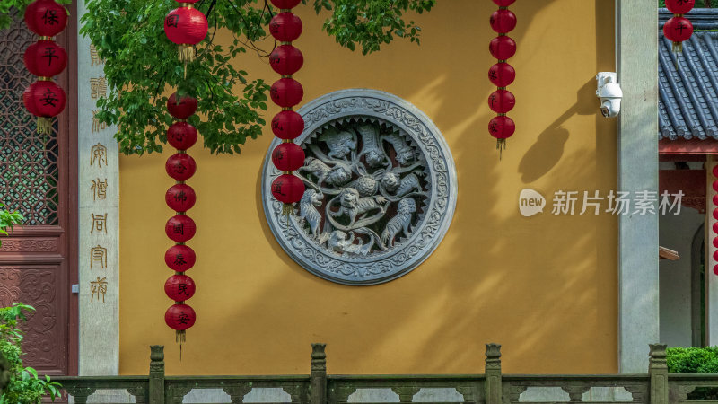 杭州飞来峰景区上天竺法喜禅寺古建筑