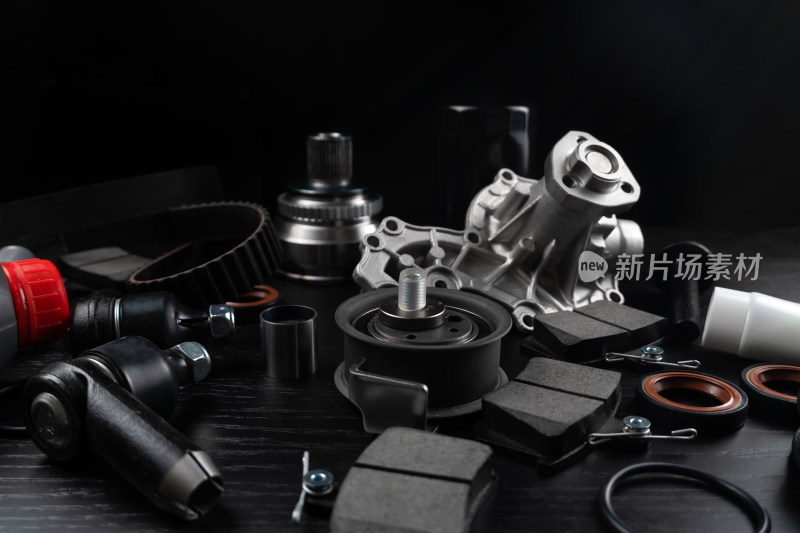 各类汽车零部件特写