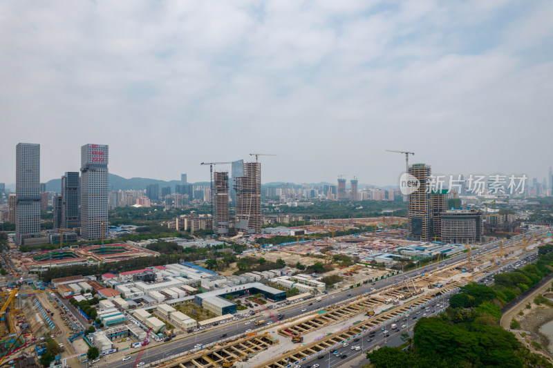 深圳湾超级总部基地建设工地