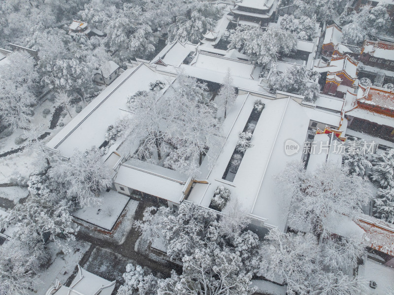 长沙岳麓书院雪景