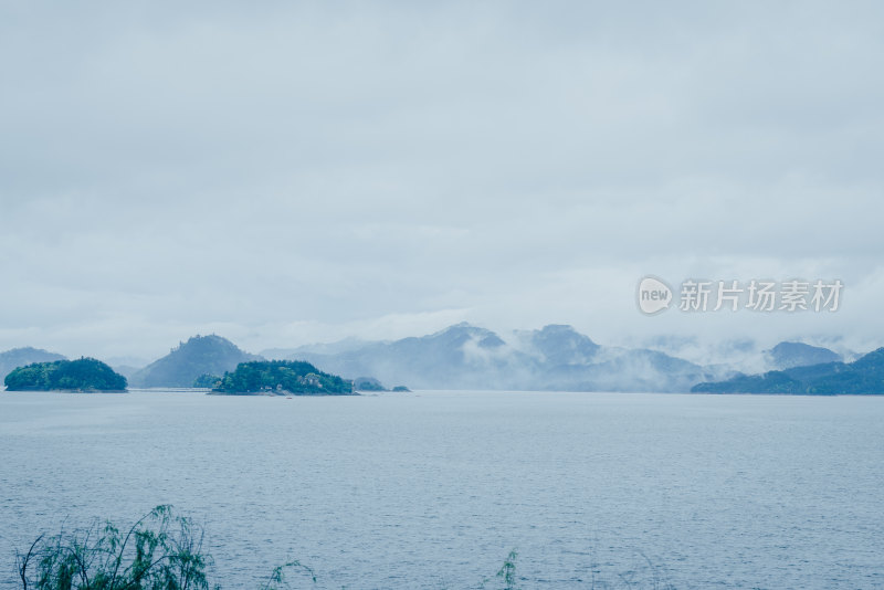 航拍浙江千岛湖风光