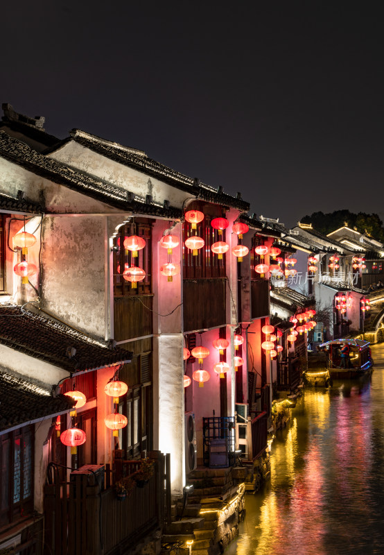 苏州七里山塘街夜景