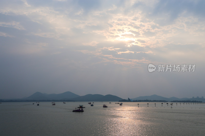 徐州云龙湖落日晚霞美景