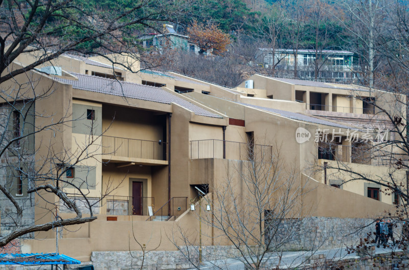 青岛崂山北九水景区，一处棱角分明的建筑