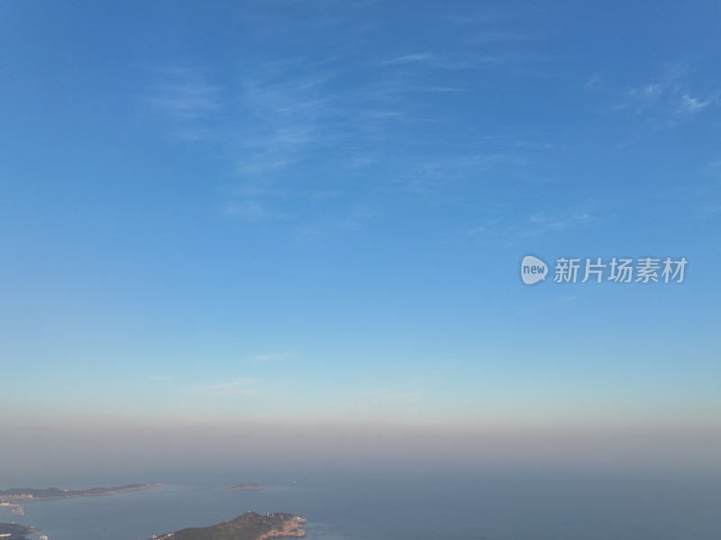 威海市孙家疃猫头山环海路山海城市风景