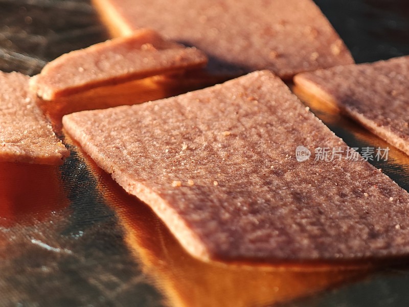 山楂片食品特写展示