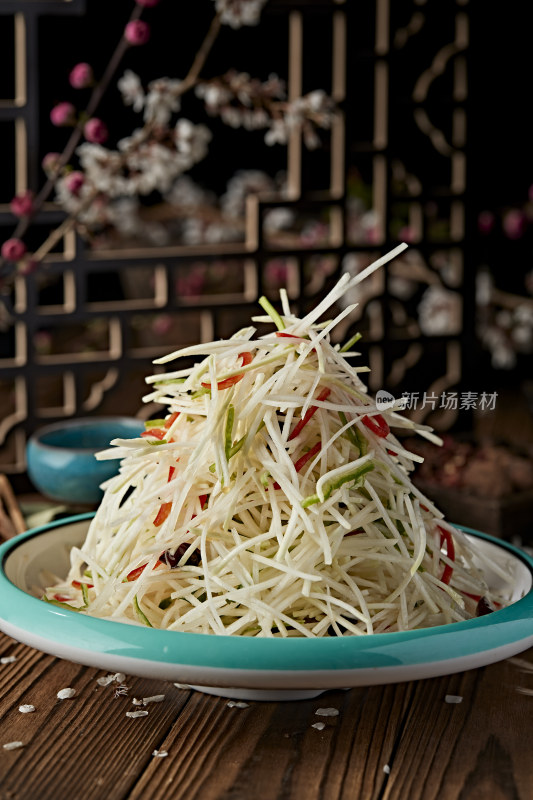 彩椒香菜凉拌芥菜丝