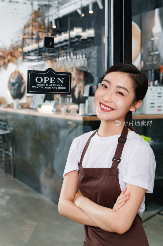 咖啡店的女服务员