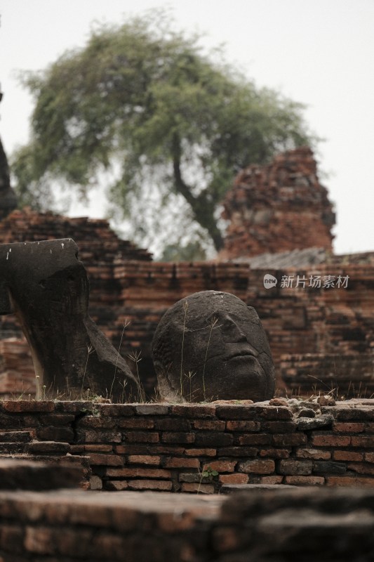 泰国大城府佛教寺庙遗迹