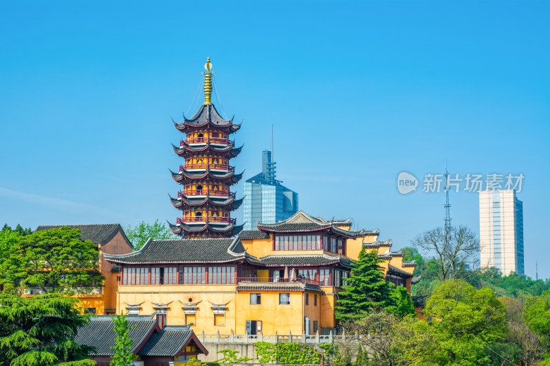 江苏南京标志性景点鸡鸣寺