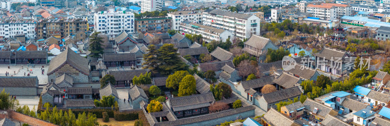 江苏省淮安市地标建筑淮安府署航拍