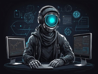 科幻机器人黑客编程计算机网络信息背景