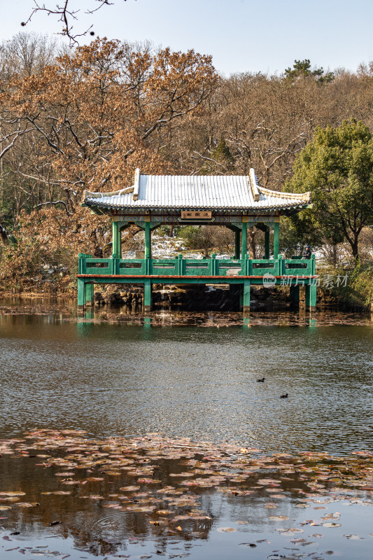 南京钟山风景区流徽榭景点