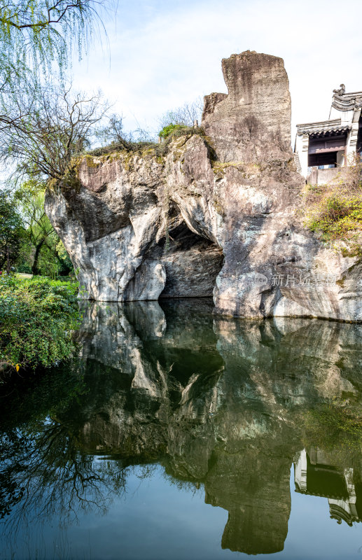 浙江绍兴柯桥柯岩鉴湖景区景点景观