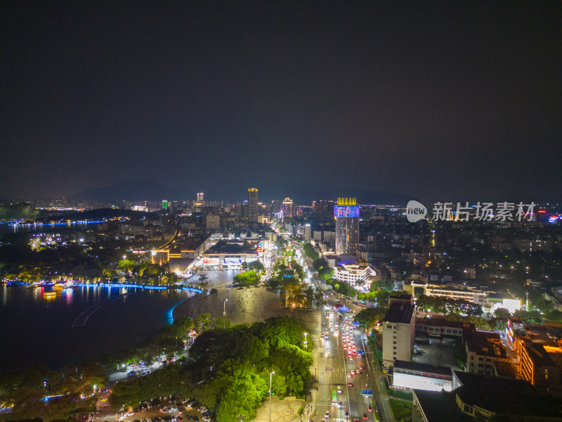 广东肇庆七星岩牌坊夜景