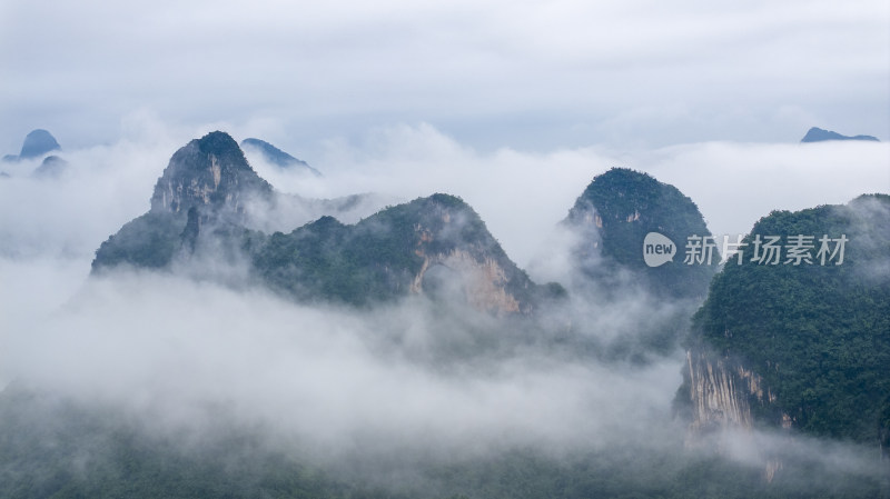 桂林山水广西中国山水风光自然山脉意境