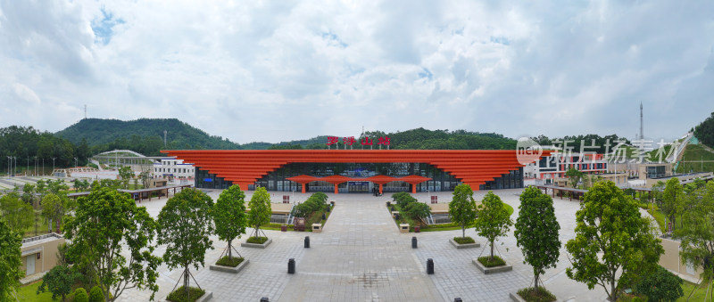 惠州市博罗县广汕高速铁路罗浮山站航拍