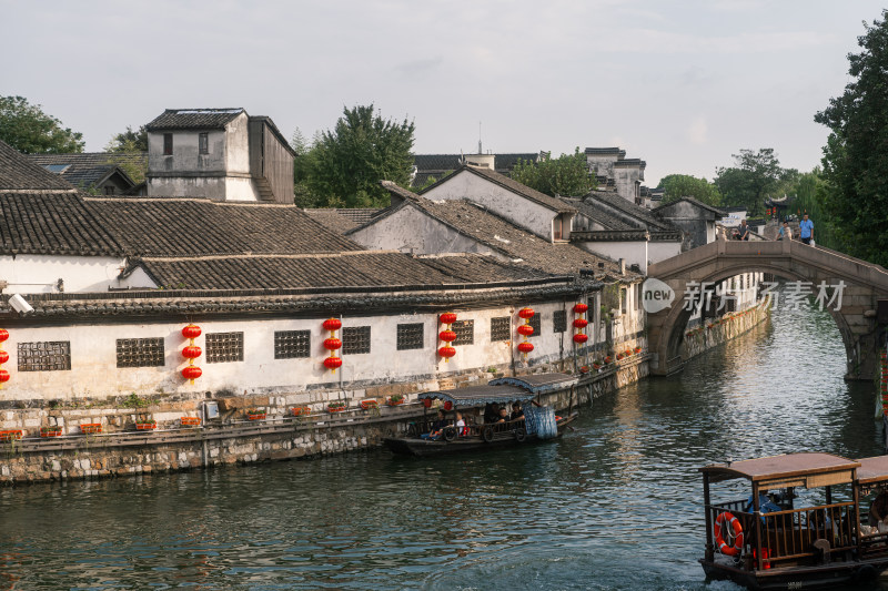 南浔古镇传统建筑景区江南水乡徽派建筑古桥