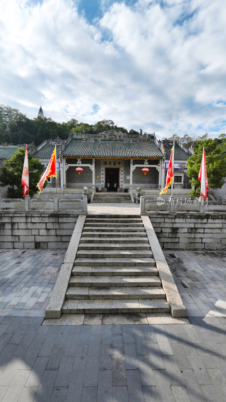 惠州市博罗县罗浮山朱明洞景区冲虚古观航拍