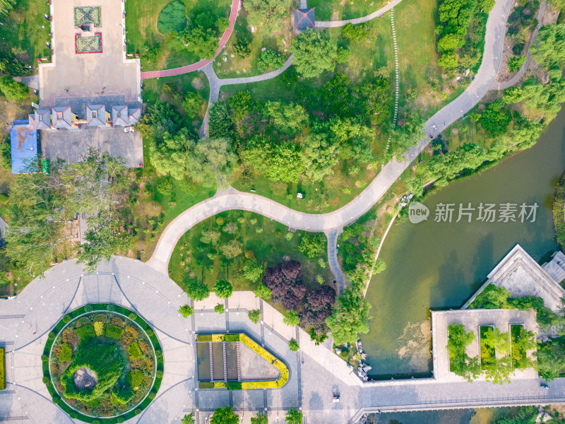 河北邯郸城市风光航拍摄影图