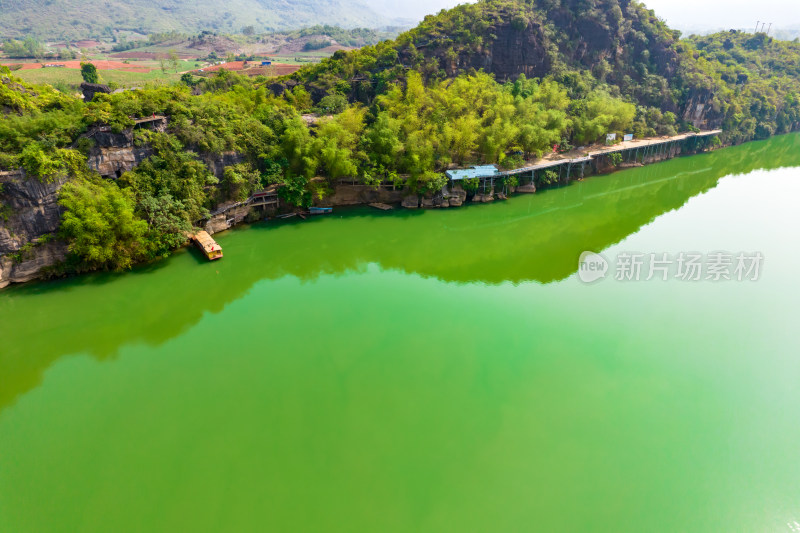 广西崇左雨花石4a景区航拍