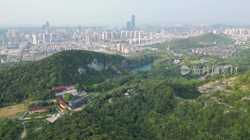 航拍江苏镇江南山风景名胜区