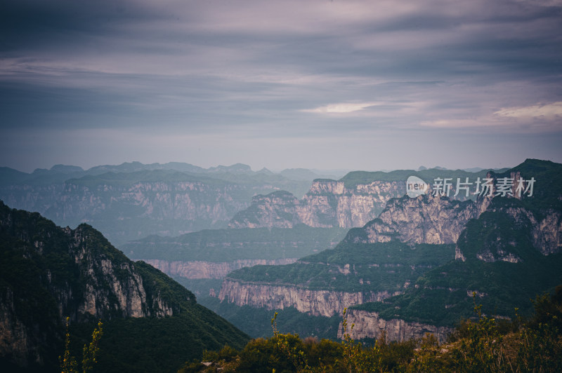 重峦叠嶂太行山脉自然风景