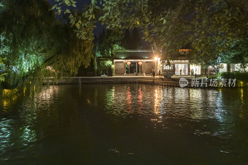 浙江嘉兴乌镇西栅夜景