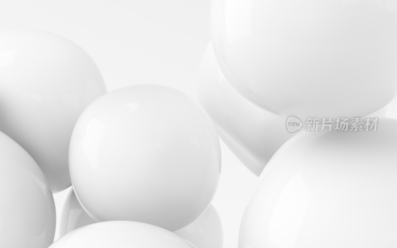 柔软的弹性球体3D渲染