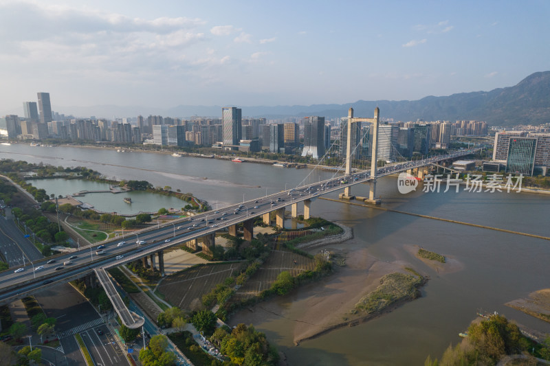 福建福州鼓山大桥建筑风光