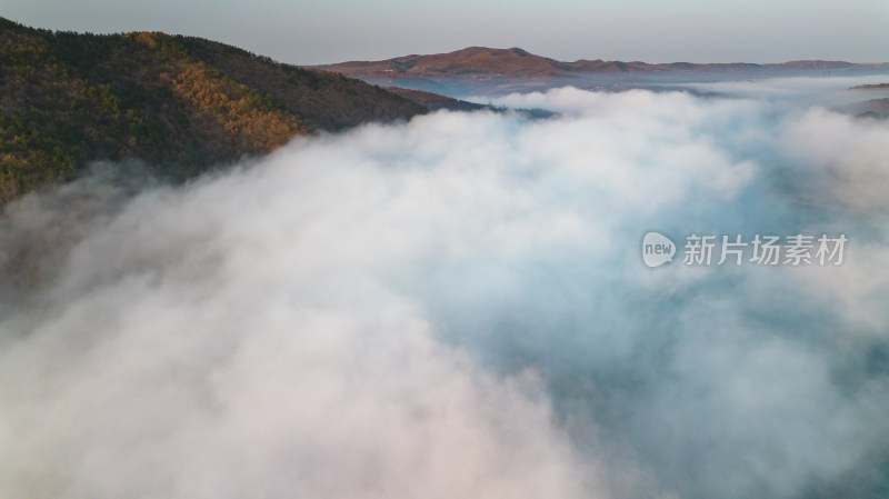 航拍山川云海自然风景