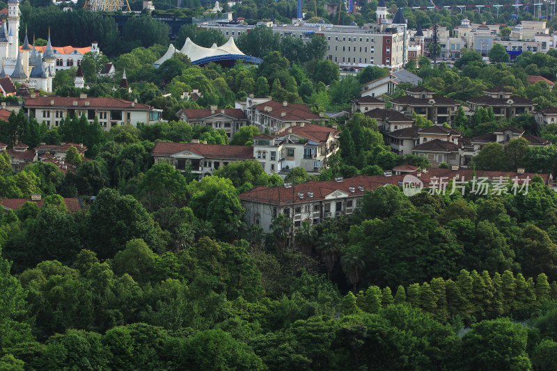 四川省成都市温江区城市建筑风光