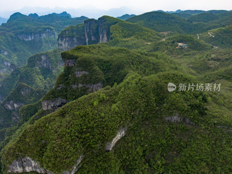 湖南张家界奇特山川航拍摄影图