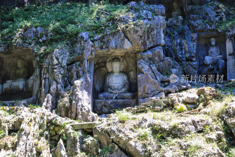 杭州灵隐寺飞来峰景区石刻造像