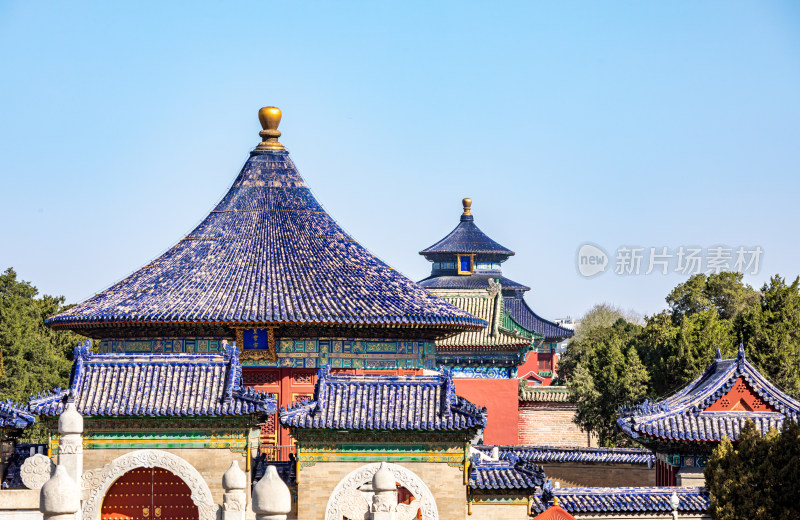 北京天坛公园皇穹宇祈年殿建筑景观