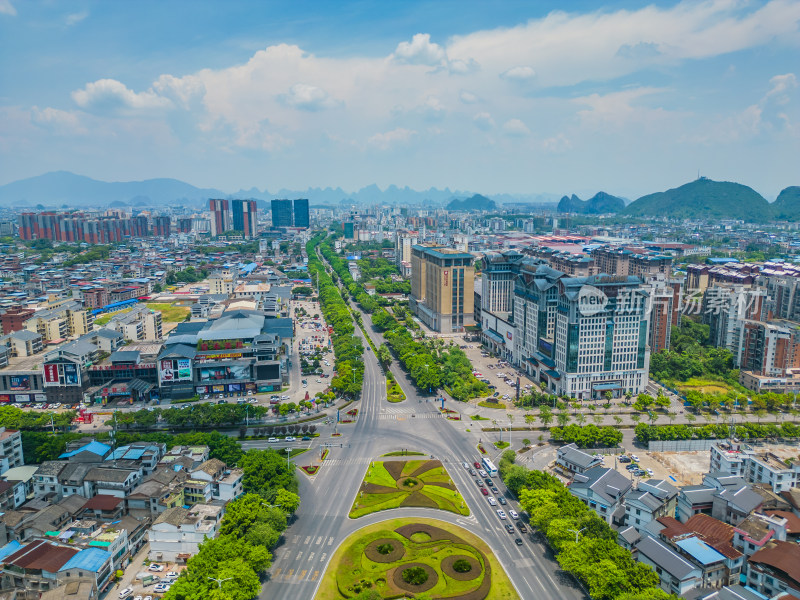 桂林翠竹路城市建筑交通