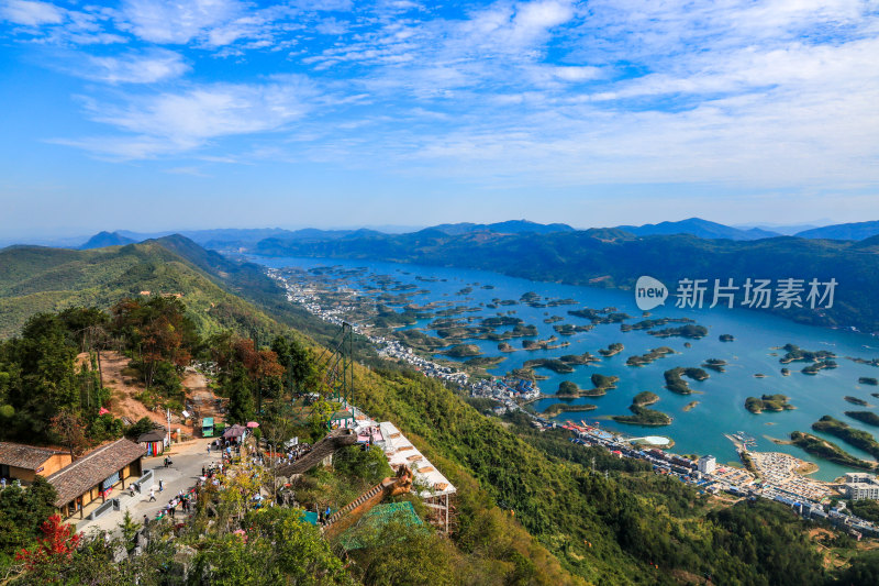 湖北黄石仙岛湖生态旅游景区，天空之城景区